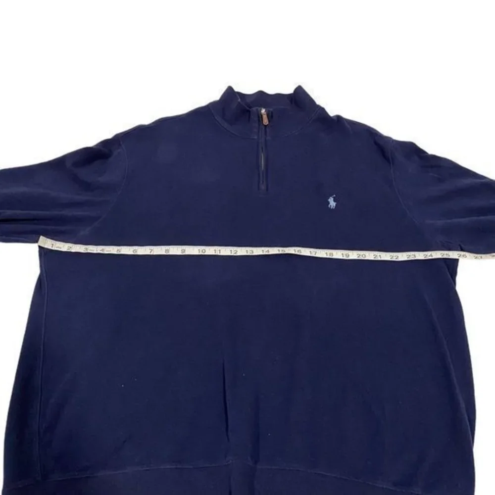 Polo Ralph Lauren Navy Blue 1/4‎ Zip Pullover Men's XL